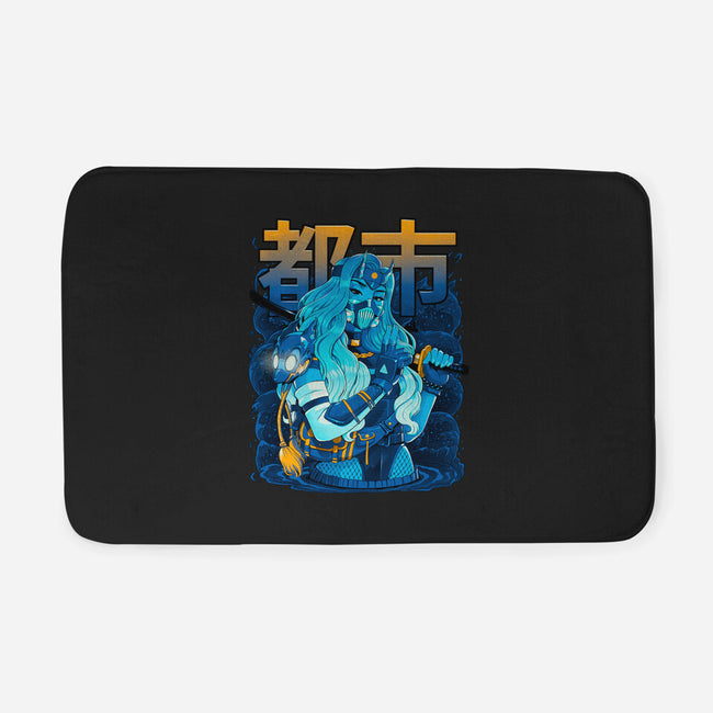 Water Urban Samurai-None-Memory Foam-Bath Mat-Bruno Mota