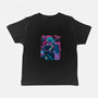 Cyber Neon Samurai-Baby-Basic-Tee-Bruno Mota