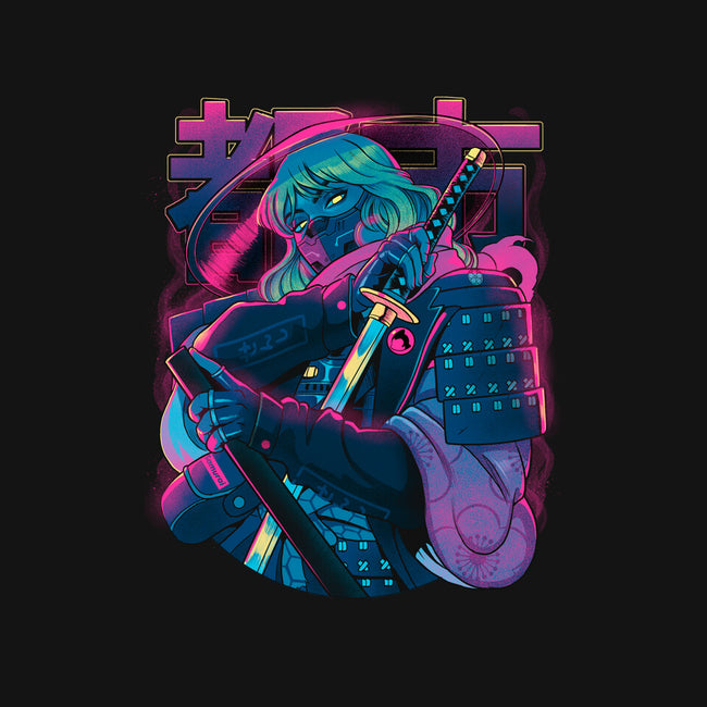 Cyber Neon Samurai-Baby-Basic-Tee-Bruno Mota