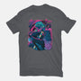 Cyber Neon Samurai-Mens-Basic-Tee-Bruno Mota