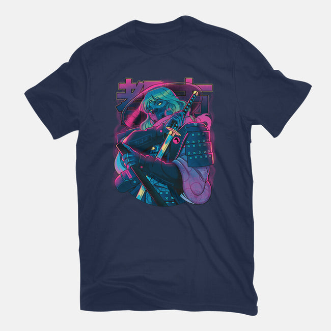 Cyber Neon Samurai-Youth-Basic-Tee-Bruno Mota