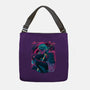 Cyber Neon Samurai-None-Adjustable Tote-Bag-Bruno Mota