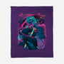 Cyber Neon Samurai-None-Fleece-Blanket-Bruno Mota