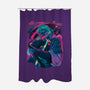 Cyber Neon Samurai-None-Polyester-Shower Curtain-Bruno Mota