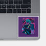 Cyber Neon Samurai-None-Glossy-Sticker-Bruno Mota