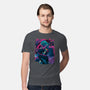 Cyber Neon Samurai-Mens-Premium-Tee-Bruno Mota