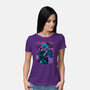 Cyber Neon Samurai-Womens-Basic-Tee-Bruno Mota