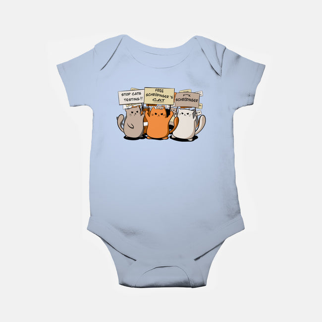 Cats Protest-Baby-Basic-Onesie-fanfabio