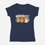 Cats Protest-Womens-V-Neck-Tee-fanfabio