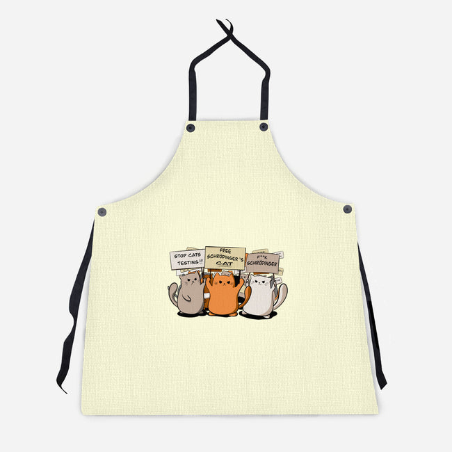 Cats Protest-Unisex-Kitchen-Apron-fanfabio