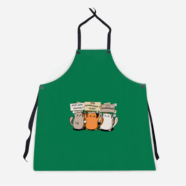 Cats Protest-Unisex-Kitchen-Apron-fanfabio