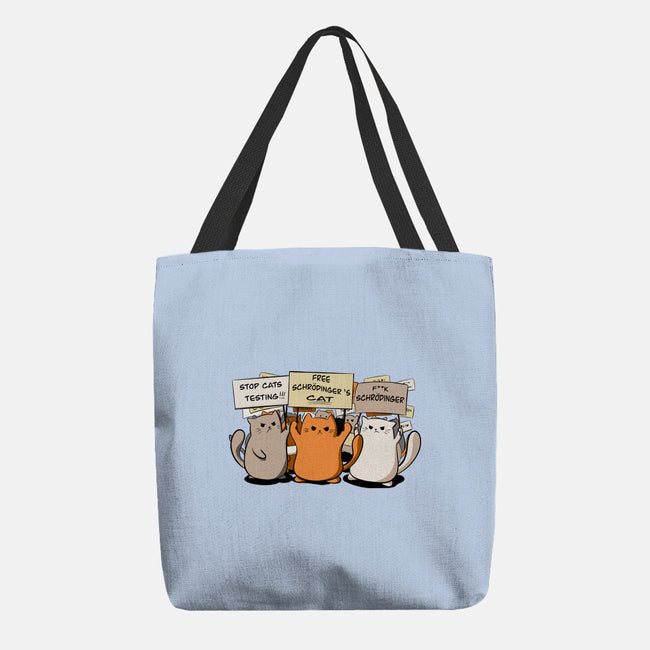 Cats Protest-None-Basic Tote-Bag-fanfabio