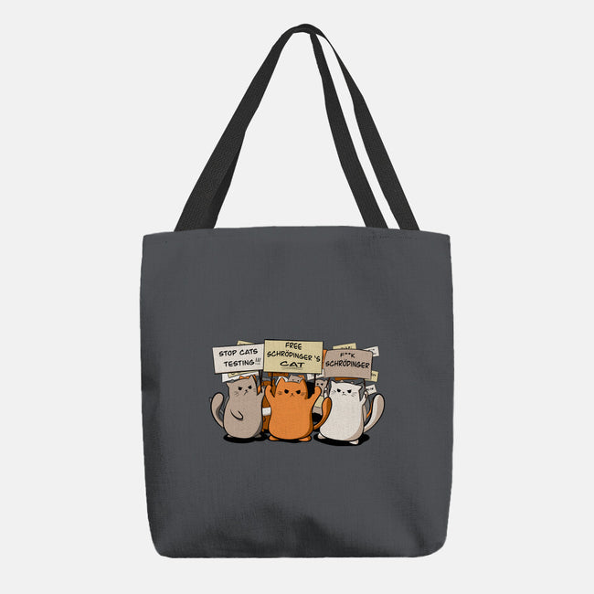 Cats Protest-None-Basic Tote-Bag-fanfabio