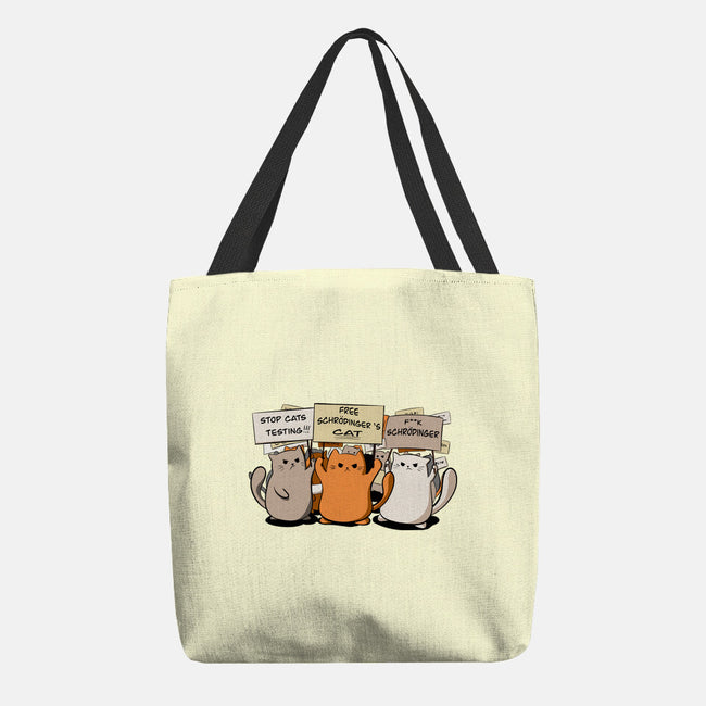 Cats Protest-None-Basic Tote-Bag-fanfabio