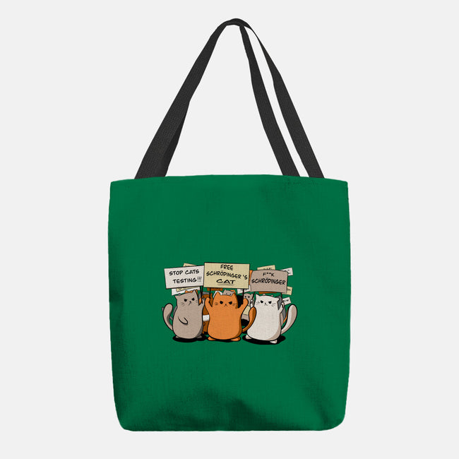 Cats Protest-None-Basic Tote-Bag-fanfabio