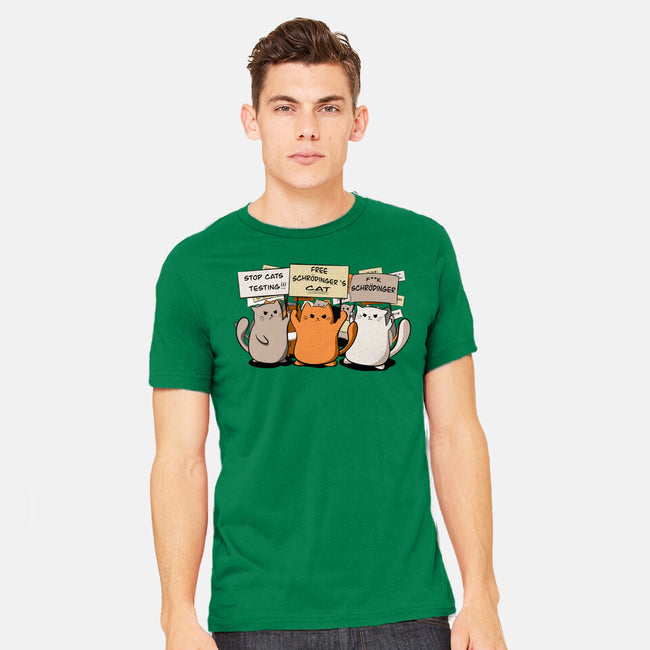 Cats Protest-Mens-Heavyweight-Tee-fanfabio