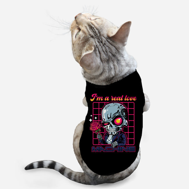 Love Machine-Cat-Basic-Pet Tank-demonigote