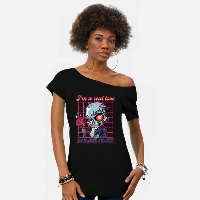 Love Machine-Womens-Off Shoulder-Tee-demonigote