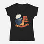 Some Biscuits-Womens-V-Neck-Tee-Freecheese