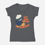 Some Biscuits-Womens-V-Neck-Tee-Freecheese