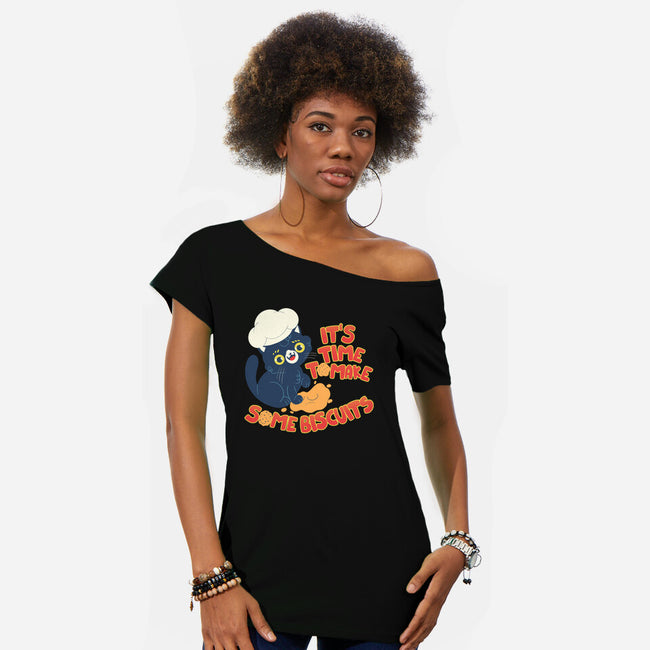 Some Biscuits-Womens-Off Shoulder-Tee-Freecheese