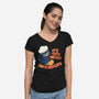 Some Biscuits-Womens-V-Neck-Tee-Freecheese