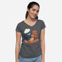 Some Biscuits-Womens-V-Neck-Tee-Freecheese