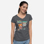 One Day-Womens-V-Neck-Tee-Freecheese