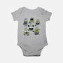 T-rex Gym-Baby-Basic-Onesie-pigboom