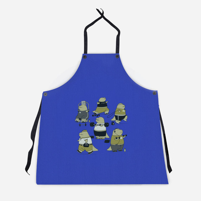 T-rex Gym-Unisex-Kitchen-Apron-pigboom