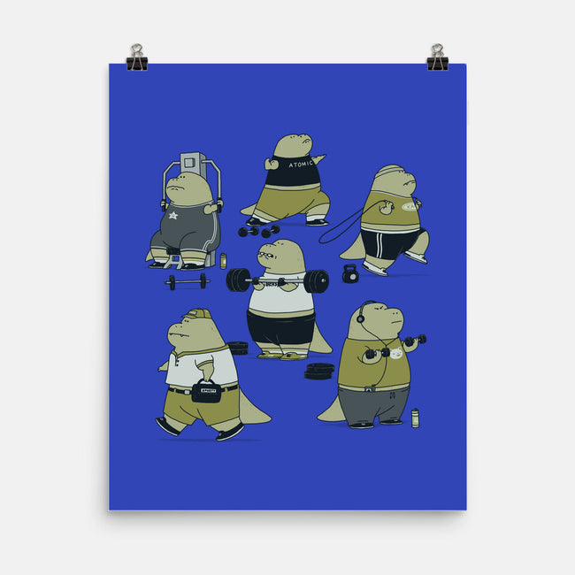 T-rex Gym-None-Matte-Poster-pigboom