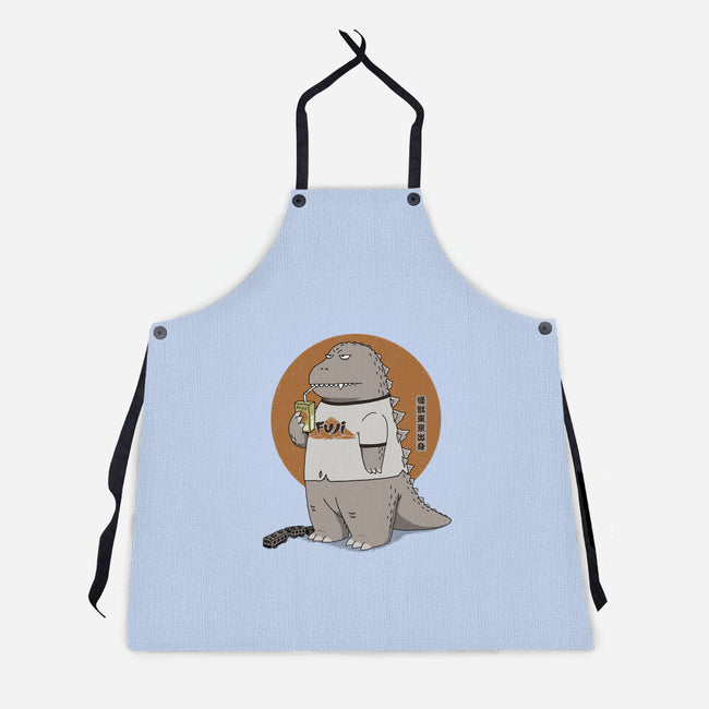 Kaiju From Japan-Unisex-Kitchen-Apron-pigboom