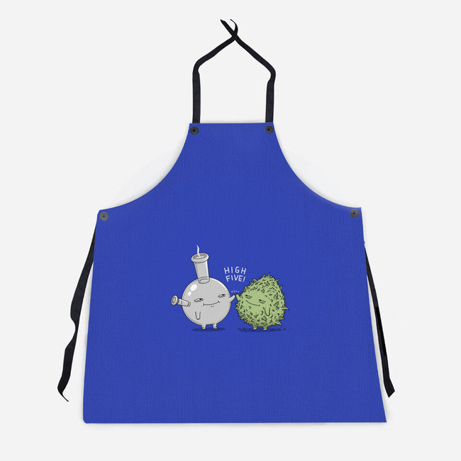 High Five Bud-Unisex-Kitchen-Apron-pigboom