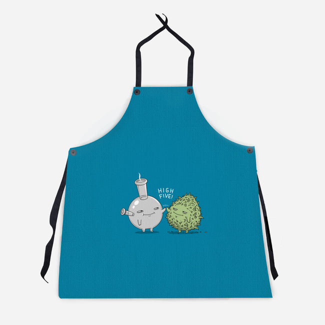 High Five Bud-Unisex-Kitchen-Apron-pigboom