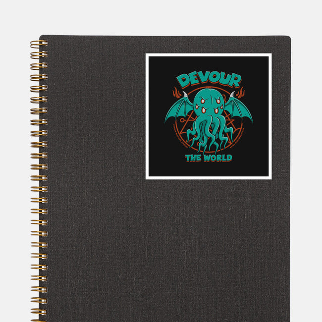 Devour The World-None-Glossy-Sticker-pigboom