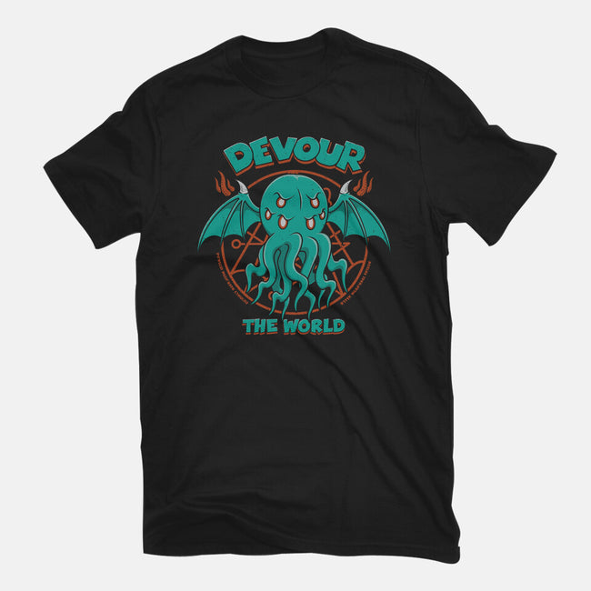 Devour The World-Unisex-Basic-Tee-pigboom