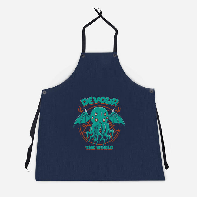 Devour The World-Unisex-Kitchen-Apron-pigboom