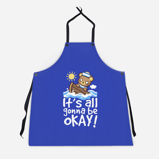 It's All Gonna Be Okay-Unisex-Kitchen-Apron-NemiMakeit