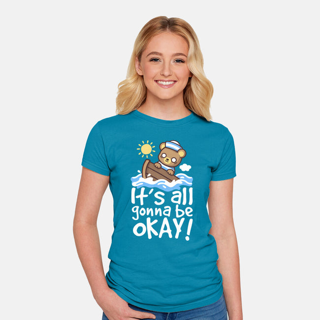 It's All Gonna Be Okay-Womens-Fitted-Tee-NemiMakeit