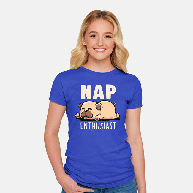 Nap Enthusiast-Womens-Fitted-Tee-koalastudio