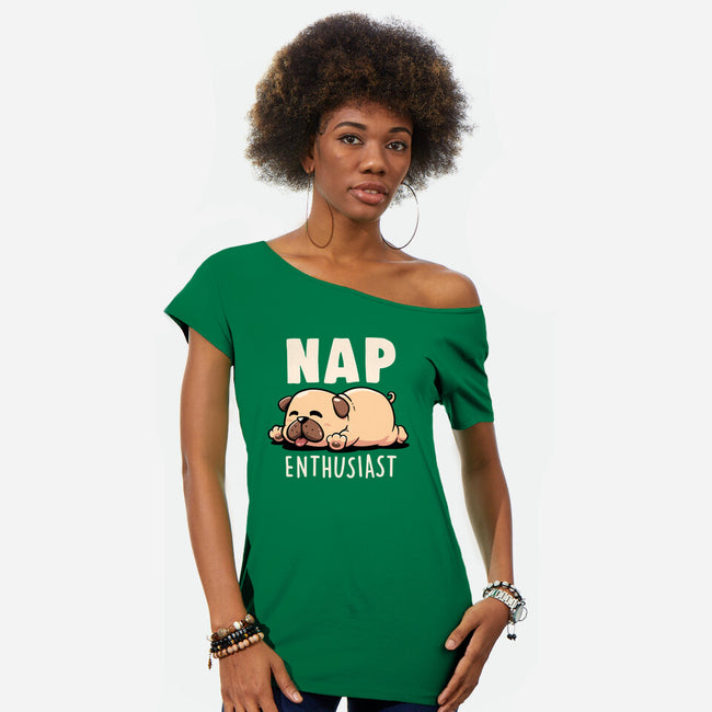 Nap Enthusiast-Womens-Off Shoulder-Tee-koalastudio