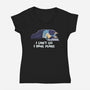 I Can’t Go Bluey-Womens-V-Neck-Tee-koalastudio