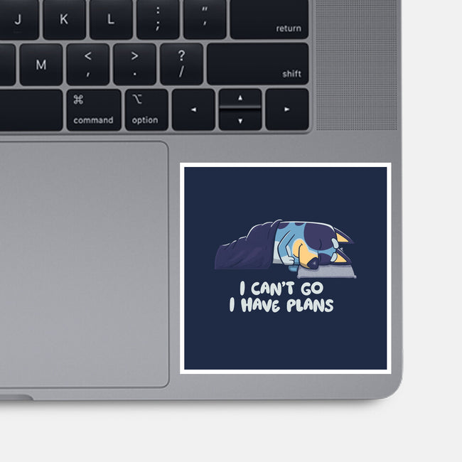 I Can’t Go Bluey-None-Glossy-Sticker-koalastudio