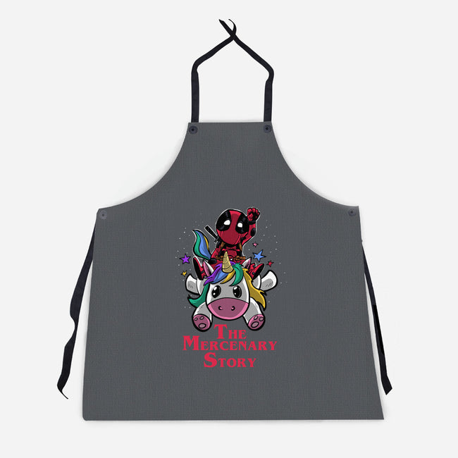 The Mercenary Story-Unisex-Kitchen-Apron-zascanauta