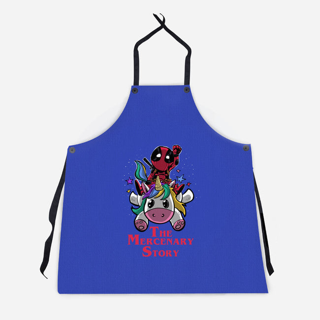 The Mercenary Story-Unisex-Kitchen-Apron-zascanauta