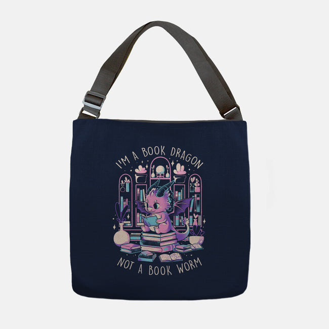 BookDragon-None-Adjustable Tote-Bag-eduely