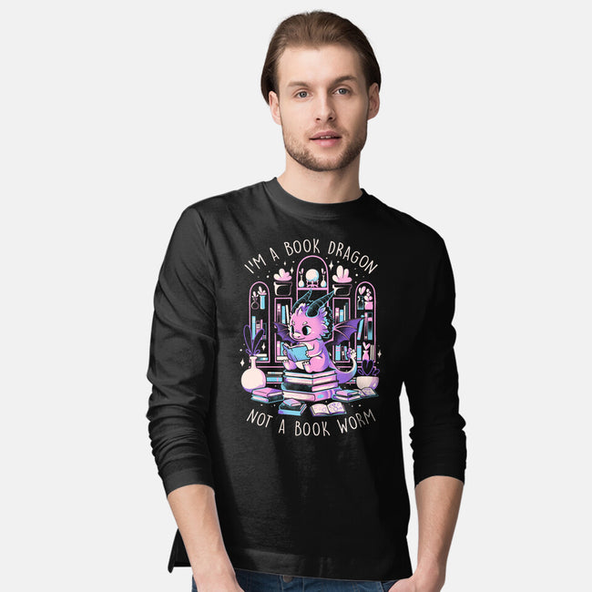 BookDragon-Mens-Long Sleeved-Tee-eduely