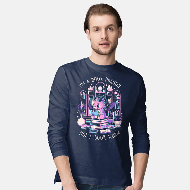 BookDragon-Mens-Long Sleeved-Tee-eduely