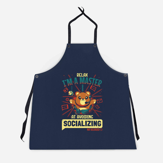 Avoiding Socializing-Unisex-Kitchen-Apron-Heyra Vieira