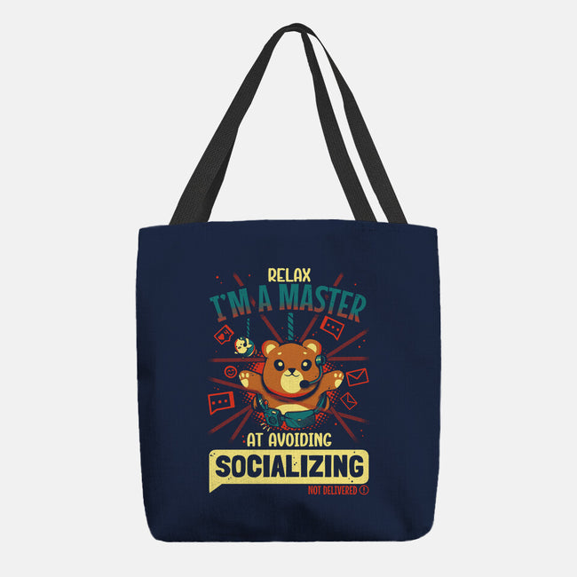 Avoiding Socializing-None-Basic Tote-Bag-Heyra Vieira